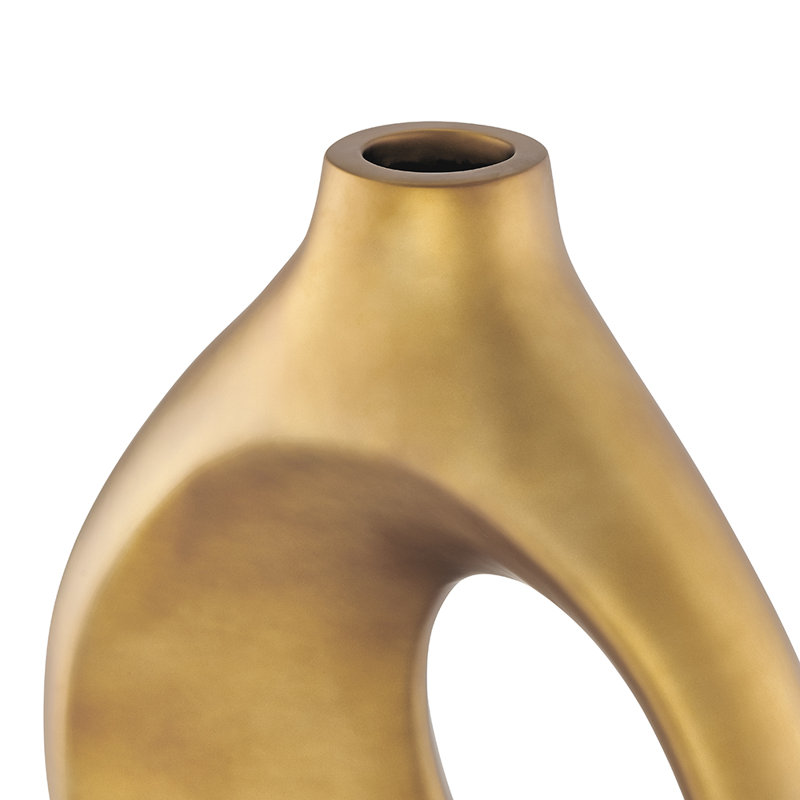 Petit vase en résine Simi, Bronze