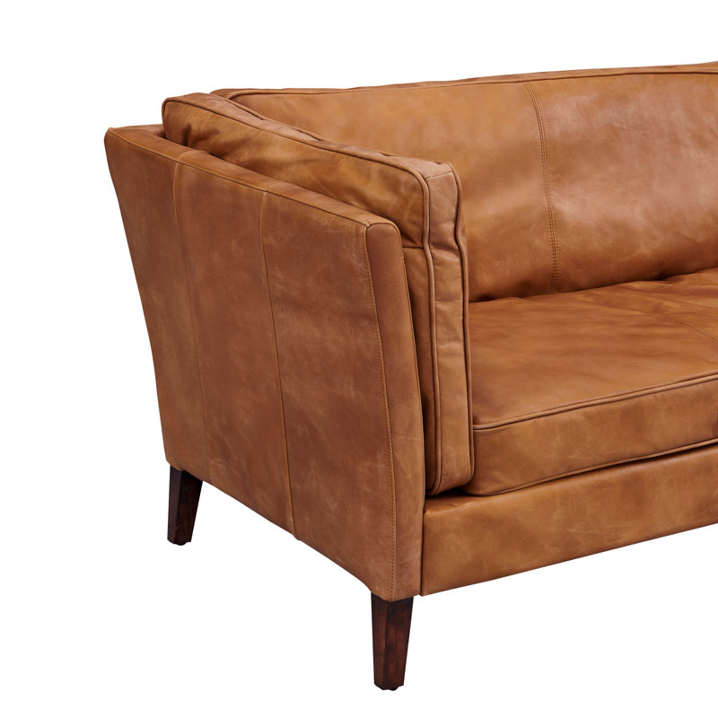 Kenmore Leather Sofa - Light Brown
