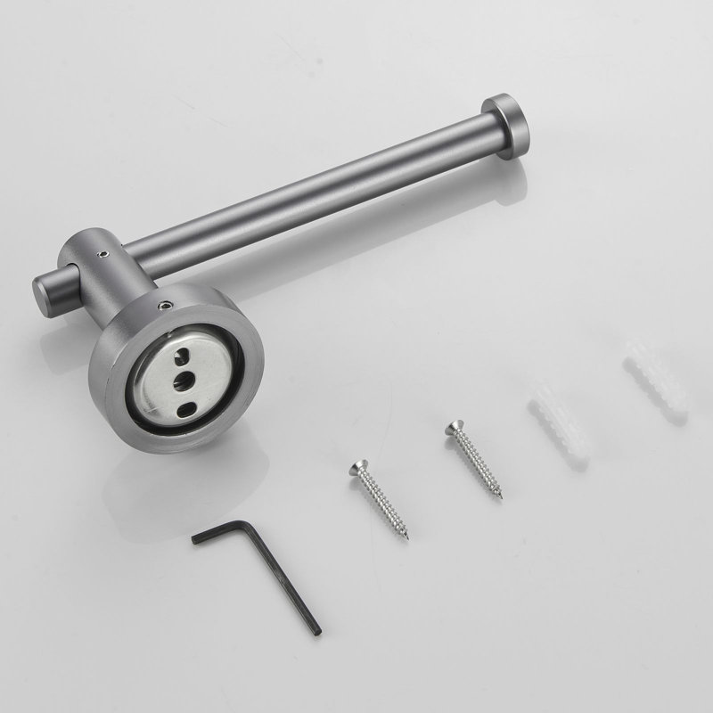 Porte-papier hygiénique en aluminium, Gris pistolet