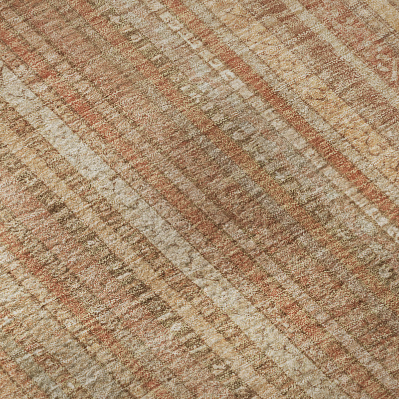 Premium Machine Washable Baford AMF1655 Stripes Rug, Rectangle 10' x 14'
