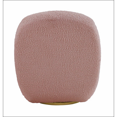 Fauteuil d'appoint pivotant rose