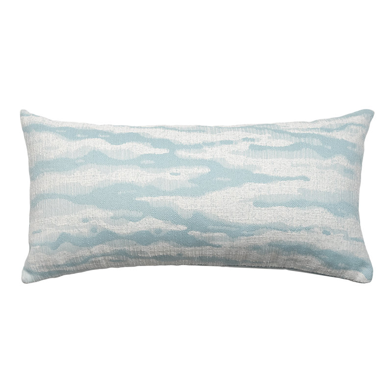Elements Square Indoor/Outdoor Pillow Cover & Insert, Square 18", Aqua