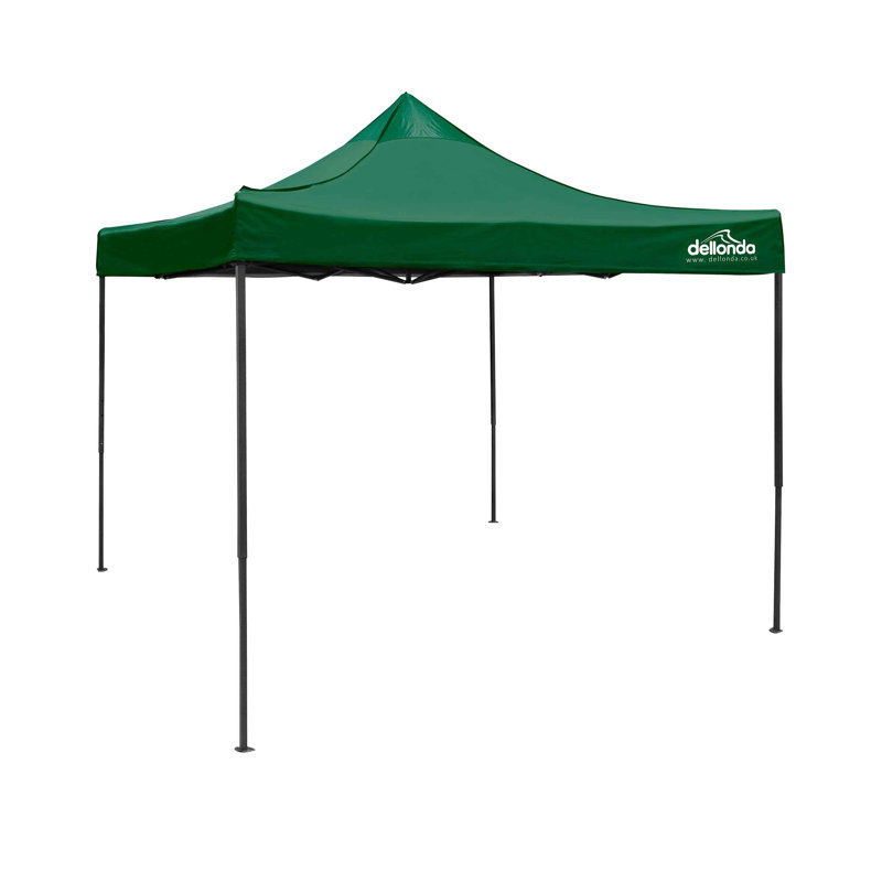 Premium 3m x 3m Steel Pop-Up Gazebo, Dark Green