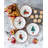 Assorted Holiday Plates - Tree, Car, Candy Cane, Presents (Set of 4)