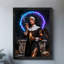Art rétro encadré noir, "People qui entrelacement rebellion and sacredness"-1112949472