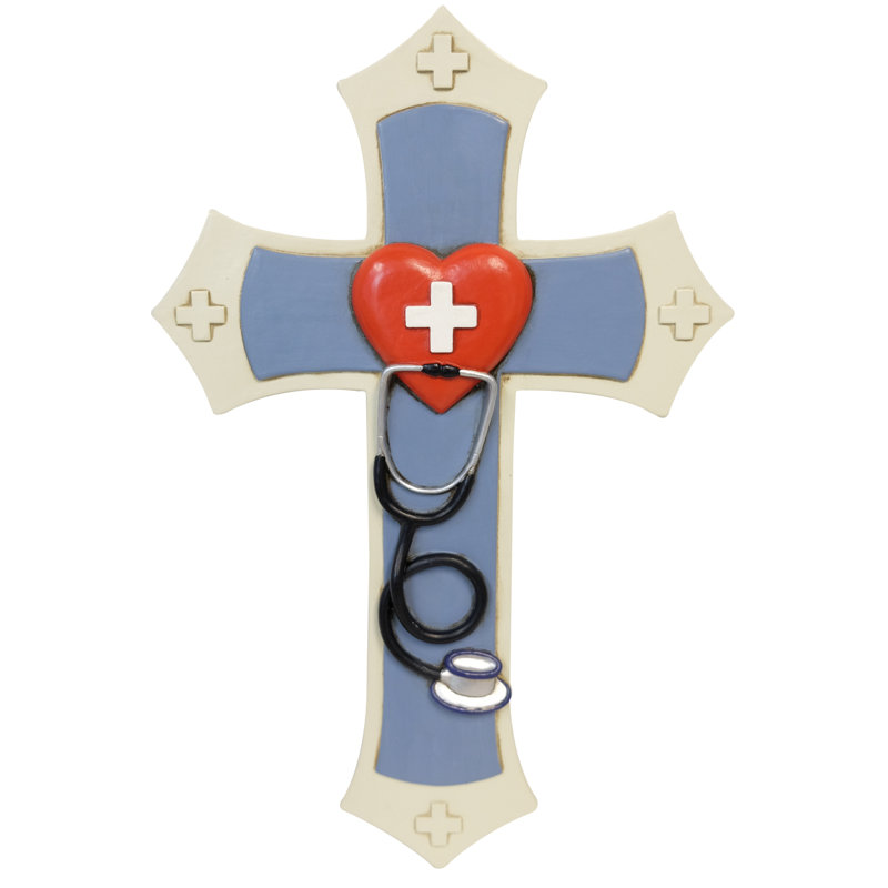 Stethoscope Hanging Wall Cross