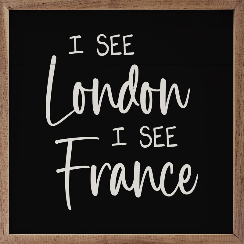 I See London I See France - noir, H 12 po x l 12 po x P 1 po