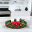 Plateau décoratif rond en faux bois rustique pour comptoir de cuisine, bois flottant gris, paquet de 1-754014682
