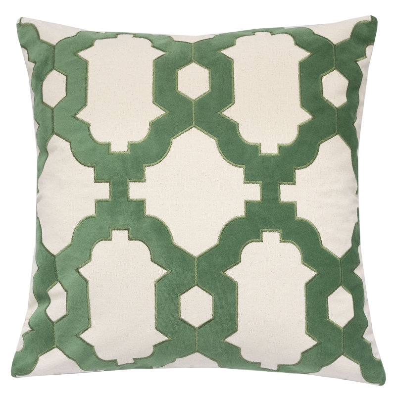 Dumah Geometric Cotton Canvas Throw Pillow