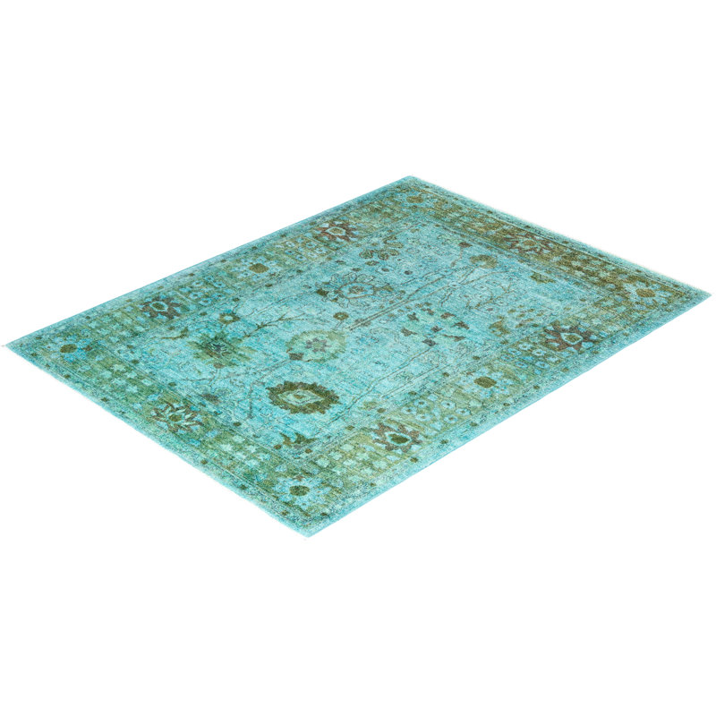 Overyed One-of-a-Kind Rectangle 4'9" X 6'3" Hand Knotted Area Rug