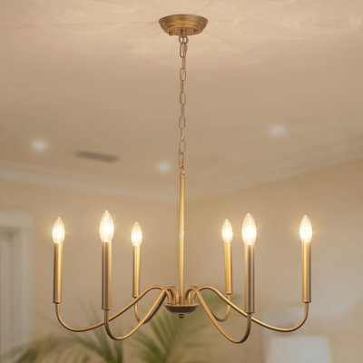Farmhouse Chandelier, Industrial Iron Pendant Lighting, Rustic Candle Ceiling Fixture For Bedroom Living Dining Room Kitchen Island