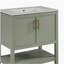 Meuble-lavabo de 30 pouces avec lavabo et rangement polyvalent - pour les petites salles de bain-556697550