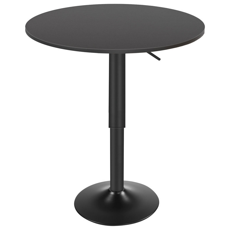 Table de bar ronde à hauteur réglable