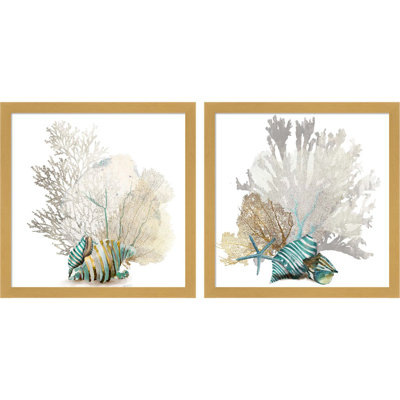 " Coral I & II " by Aimee Wilson 2 - Pieces