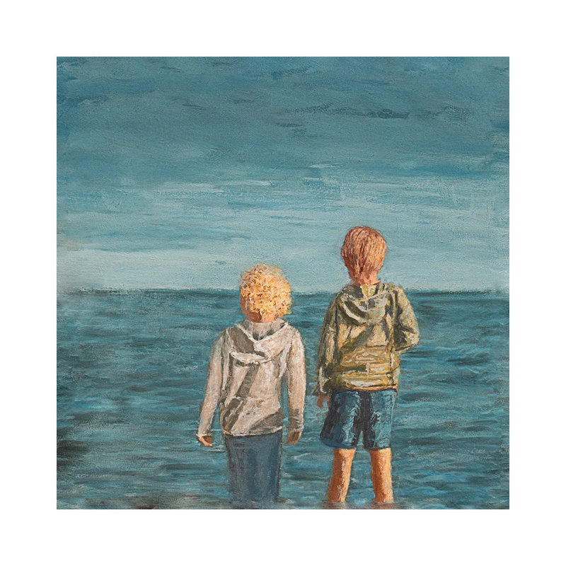 Soleil silencieux - Impression d'art mural - Toile tendue, 12 po x 12 po, Toile tendue avec châssis, No Frame