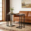 Ensemble de 2 tables de bout