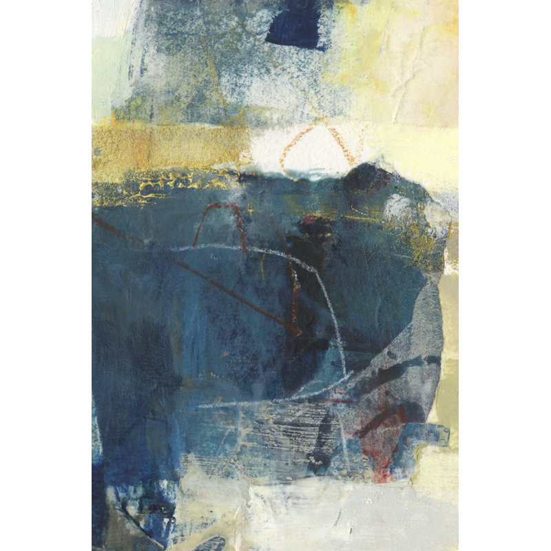 Frazil III by Sue Jachimiec - Painting on Canvas, 122 cm H x 81 cm W, Black Floater Framed