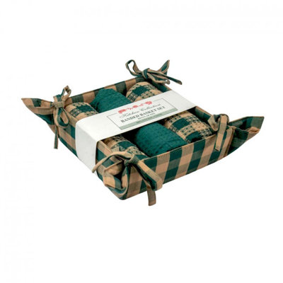 Cotton Waffle Kitchen Towel Linen Set