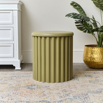 Delvante Solid Wood Accent Stool
