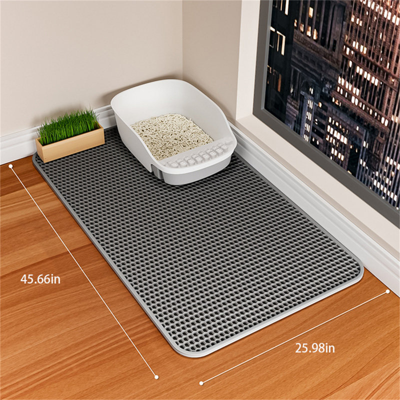Plastic Litter Mat, 0.3" H x 47.24" W x 27.55" D