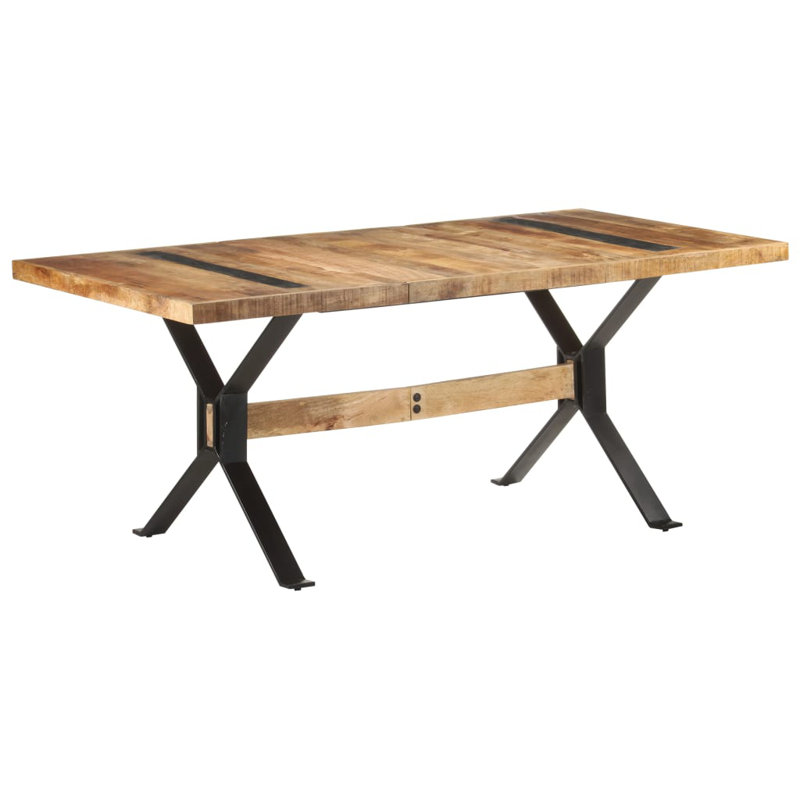 Table de salle à manger Izaak, Bois de manguier, H 29,9 po x L 70,9 po x l 35,4 po