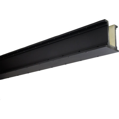 ForgeCraft Industrial Faux Steel "U" Beam, 5 1/2"W x 7 1/2"H x 192"L, Factory Painted Black