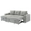 Canapé modulaire 2 pièces avec canapé-lit et chaise de rangement réversible