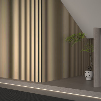 Flexible Acoustic Wood Wall Panelling – Decorative Soundproof Slat Panels For Walls And Ceilings