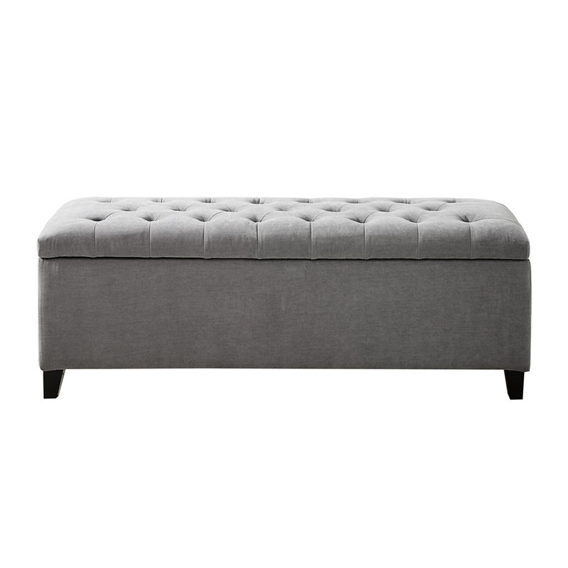 Banc de rangement capitonné à fermeture douce