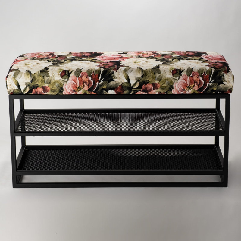 MacCormack Velvet Upholstered Storage Bench, H40 x W50 x D30cm