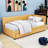 Linen Upholstered Daybed with Twin Trundle-764516453-764516455