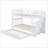 Twin-Over-Twin Bunk Bed with Trundle, Pinewood + MDF Frame, Staircase Storage, No Box Spring Needed, White for Bedroom/Dorm/Adults-1785169509