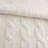 Cozy Chenille Full Queen Bedding Sets, Cable Knit Ivory For Home