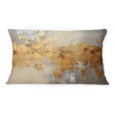 Coussin Golden Gleam V - Abstract Collages