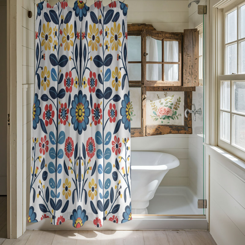 Spring Craft - Rideau de douche Premium, H 74 po x l 71 po