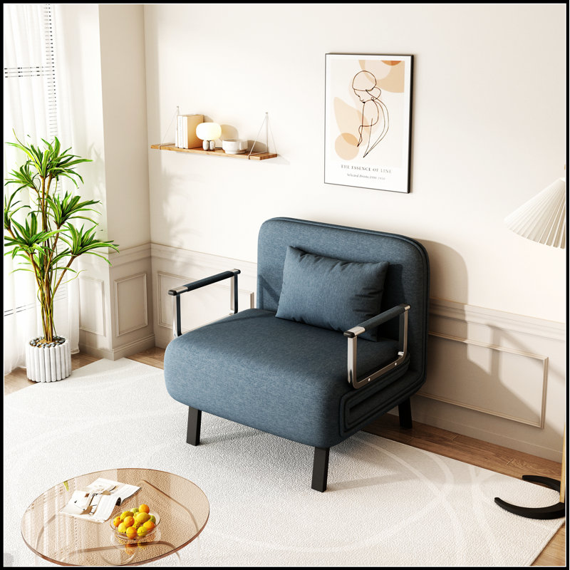 Fauteuil-lit convertible, canapé rembourré avec engrenages réglables pour plus de confort et de polyvalence dans les espaces de vie modernes