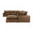 Hadleigh Brown Leather Modular Large Chaise Sectional