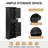 Tall Black Freestanding Bathroom Storage Cabinet With Drawer And Adjustable Shelf, MDF Wood, Painted Finish | Gift Idea