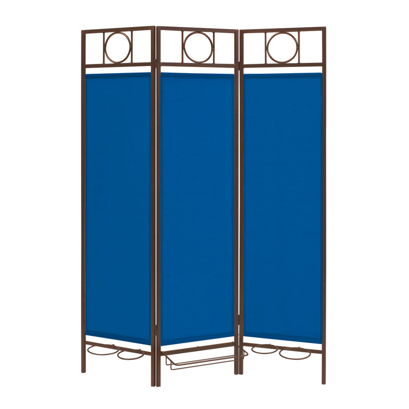 Paravent contemporain d'extérieur, Bronze / bleu