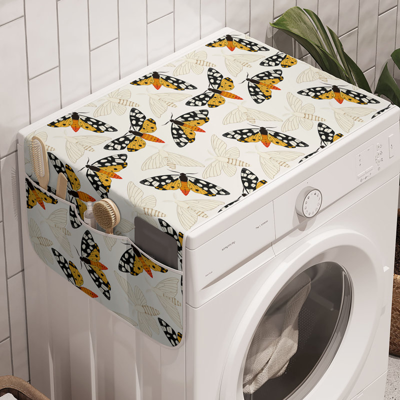 Machine à laver à ressort East Urban Home, paquet de 2, orange pâle et gris foncé 47 po x 18,5 po