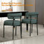 Chaise d'appoint moderne, chaises de salle à manger rembourrées, tissu moelleux court, chaise de salle à manger sans accoudoirs-865959990