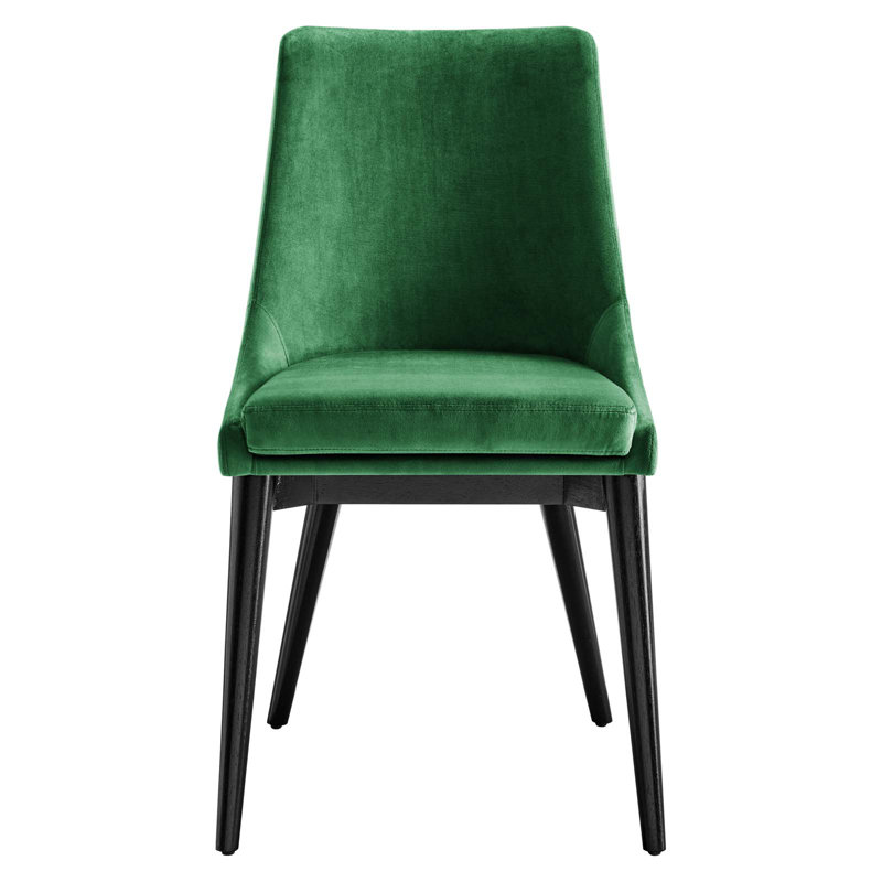 Modway Viscount Performance Velvet Dining Chair, Emerald
