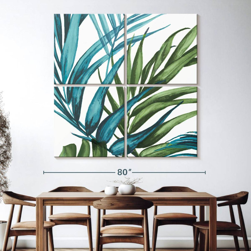 Harnek Palm Leaves II, H 74 po x l 74 po
