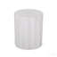 Outdoor Lightweight Concrete Side Table, Antique White End Table