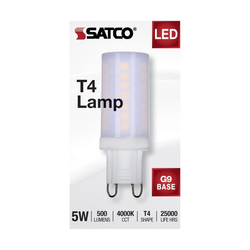 5 Watt White LED Bulb, 4000K