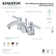 Kingston Brass Concord Two-Handle 3-Hole Deck Mount Mini-Widespread Bathroom Faucet with Plastic Pop-Up