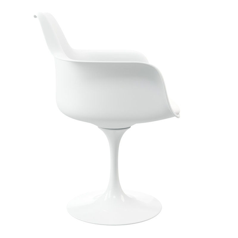  Fauteuil Rose, Blanc, 4