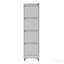 52.3" Vertical File Cabinet, 4-Drawer, Metal, Rolling, Lockable - White