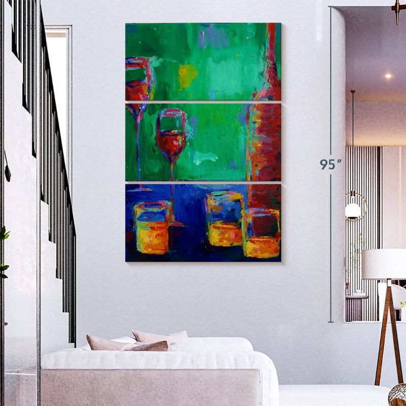 Yarlin Wine And Whiskey, 74" H x 48" W
