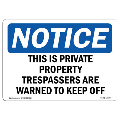 This Is Privé Trespassers Are Aluminium Sign 12 x 18